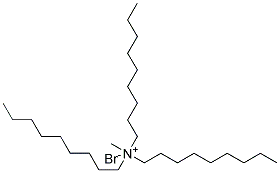 Trinonyl methyl ammonium bromide Struktur