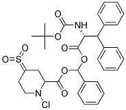 N-Tert-ButyloxyCarbonyl-b-Phenyl-D-Phenylalanine1-BenzyloxyCarbonyl-4-Sulfonylchloropiperidine Struktur