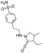 4-[2-(3-Ethyl-4-Methyl-2-Carbonyl-Pyrrolidinylamino)Ethyl]BenzeneSulfonamide Struktur