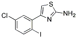 4-(5-Chloro-2-iodo-phenyl)- thiazol-2-ylamine Struktur