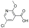 5-CHLORO-2-METHOXYLNICOTINIC ACID Struktur