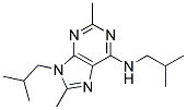 N,9-DIISOBUTYL-2,8-DIMETHYL-9H-PURIN-6-AMINE Struktur