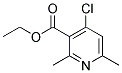 ETHYL 4-CHLORO-2,6-DIMETHYLPYRIDINE-3-CARBOXYLATE Struktur