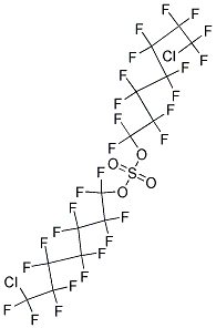 BIS(7-CHLOROPERFLUOROHEPTYL)SULPHATE Struktur