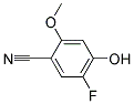 5-FLUORO-4-HYDROXY-2-METHOXYBENZONITRILE Structure