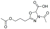 5-(3-ACETOXYPROPYL)-3-ACETYL-2,3-DIHYDRO-1,3,4-OXADIAZOLE-2-CARBOXYLIC ACID Struktur