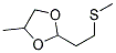 4-METHYL-2-[2-(METHYLTHIO)ETHYL] 1,3-DIOXOLANE Struktur