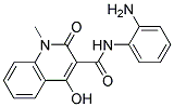 4-HYDROXY-1-METHYL-2-OXO-1,2-DIHYDROQUINOLINE-3-CARBOXYLIC ACID (2-AMINOPHEYL)AMIDE Struktur