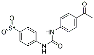 4-[3-(4-ACETYL-PHENYL)-UREIDO]-BENZENESULFONYL Struktur