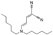 3-DIHEXYLAMINOALLYLIDENEMALONONITRILE Struktur