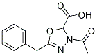 3-ACETYL-5-BENZYL-2,3-DIHYDRO-1,3,4-OXADIAZOLE-2-CARBOXYLIC ACID Struktur