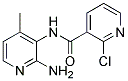 N-(2-Amino-4-methylpyridin-3-yl)-2-chloropyridine-3-carboxamide Struktur