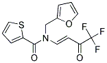 N2-(2-FURYLMETHYL)-N2-(4,4,4-TRIFLUORO-3-OXOBUT-1-ENYL)THIOPHENE-2-CARBOXAMIDE, TECH Struktur