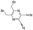 5,6-BIS(BROMOMETHYL)PYRAZINE-2,3-DICARBONITRILE, TECH Struktur