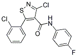 N4-(4-FLUOROPHENYL)-3-CHLORO-5-(2-CHLOROPHENYL)ISOTHIAZOLE-4-CARBOXAMIDE, TECH Struktur