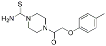 4-(2-P-TOLYLOXY-ACETYL)-PIPERAZINE-1-CARBOTHIOICACID AMIDE Struktur