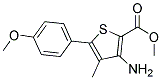 METHYL 3-AMINO-4-METHYL-5-(4-METHOXYPHENYL)THIOPHENE-2-CARBOXYLATE Struktur