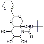 4,6-O-BENZYLIDENE-N-(TERT-BUTOXYCARBONYL)-1,5-IMINO-D-GLUCITOL Struktur