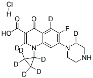 CIPROFLOXACIN-D8, HYDROCHLORIDE Struktur