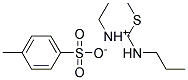 ETHYL[(METHYLTHIO)(PROPYLAMINO)METHYLIDENE]AMMONIUM 4-METHYLBENZENE-1-SULPHONATE Struktur