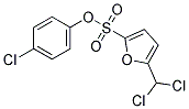 4-CHLOROPHENYL 5-(DICHLOROMETHYL)FURAN-2-SULPHONATE Struktur