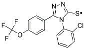 4-(2-CHLOROPHENYL)-5-[4-(TRIFLUOROMETHOXY)PHENYL]-4H-1,2,4-TRIAZOLE-3-THIO Struktur