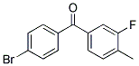 4-BROMO-3'-FLUORO-4'-METHYLBENZOPHENON Struktur