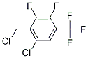 6-CHLORO-2,3-DIFLUORO-4-(TRIFLUOROMETHYL)BENZYL CHLORID Struktur