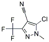 5-CHLORO-1-METHYL-3-(TRIFLUOROMETHYL)-1H-PYRAZOLE-4-CARBONITRIL Struktur