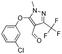 5-(3-CHLOROPHENOXY)-1-METHYL-3-(TRIFLUOROMETHYL)-1H-PYRAZOLE-4-CARBOXALDEHYD Struktur