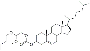 Cholesteryl n-butoxyethoxyethylcarbonate Struktur