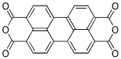 perylene-3,4,9,10-tetracarboxylic axid dianhydride Struktur