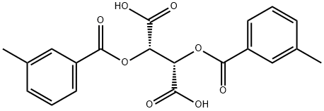 Di-m-toluoyl-D-tartaric acid Struktur