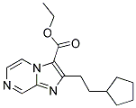 Ethyl 2-(2-Cyclopentylethyl)Imidazo[1,2-A]Pyrazine-3-Carboxylate Struktur