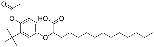 Alpha-(4-Acetoxy-3-Tert-Butylphenoxy)Myristic Acid Struktur