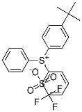 Diphenyl(4-tert-butylphenyl)sulphonium triflate Struktur