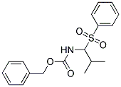 Benzyl N-[2-methyl-1-(phenylsulphonyl)propyl]carbamate Struktur