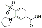 4-(Methylsulphonyl)-3-pyrrolidin-1-ylbenzoic acid Struktur