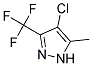 4-Chloro-5-methyl-3-(trifluoromethyl)-1H-pyrazole Struktur