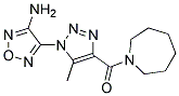 3-Amino-4-[4-(azepan-1-ylcarbonyl)-5-methyl-1H-1,2,3-triazol-1-yl]-1,2,5-oxadiazole Struktur