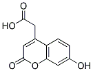 (7-Hydroxycoumarin-4-yl)acetic acid Struktur