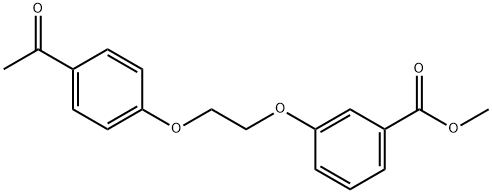 Methyl 3-[2-(4-acetylphenoxy)ethoxy]benzoate Struktur