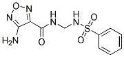 4-Amino-N-{[(phenylsulphonyl)amino]methyl}-1,2,5-oxadiazole-3-carboxamide Struktur