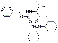 Z-L-allo-isoleucine dicyclohexylamine salt Struktur