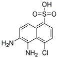 5,6-diamino-4-chloronaphthalene-1-sulfonic acid Struktur