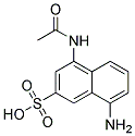 4-acetamido-8-amino-2-naphthalenesulfonic acid Struktur