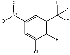 3-CHLORO-2-FLUORO-5-NITROBENZOTRIFLUORIDE Struktur