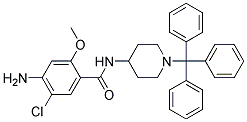 4-AMINO-5-CHLORO-2-METHOXY-N-(1-TRITYL-PIPERIDIN-4-YL)-BENZAMIDE Struktur