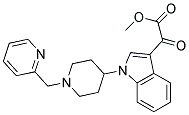 OXO-[1-(1-PYRIDIN-2-YLMETHYL-PIPERIDIN-4-YL)-1H-INDOL-3-YL]-ACETIC ACID METHYL ESTER Struktur