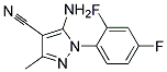 5-AMINO-1-(2,4-DIFLUOROPHENYL)-3-METHYL-1H-PYRAZOLE-4-CARBONITRILE Struktur